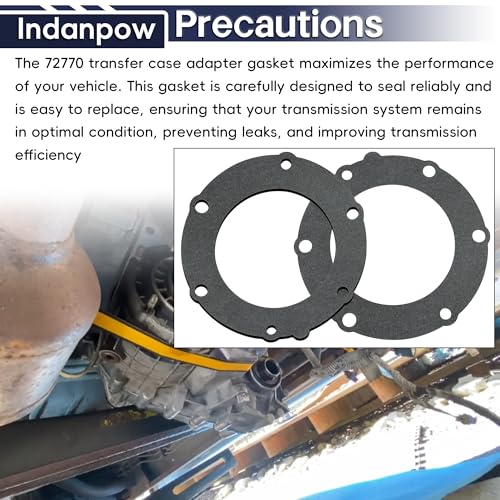 Indanpow 72770 Transfer Case Adapter Gasket Fits 1500 2500 3500 (2 Pack) ﻿