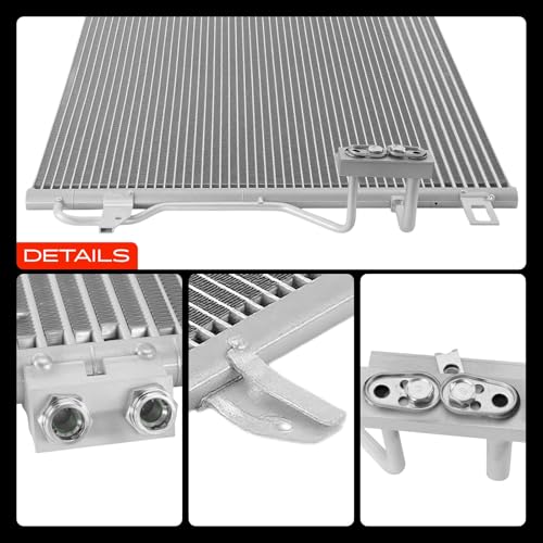 A-Premium Air Conditioning A/C Condenser Compatible with Chrysler Town & Country 08-16 & Dodge Grand Caravan 08-20 & Ram C/V 12-15 & Volkswagen Routan 09-14, Replace# 7B0317019A