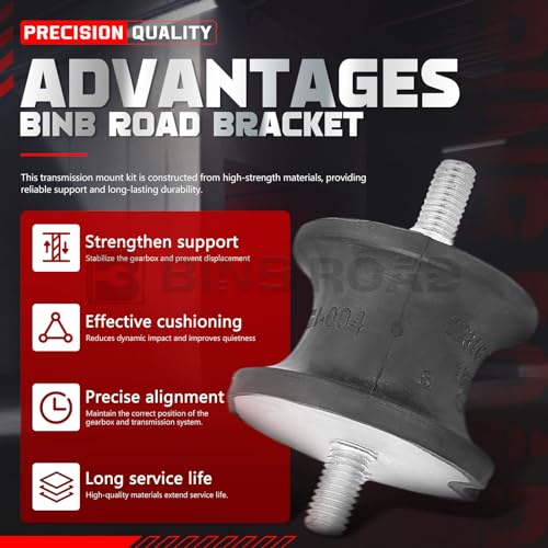 BINB ROAD 2Pcs Rear Transmission Mount Compatible with BMW 128i 325i 328i 330i 335i 525i 528i 530i Z3 Z4 (Replaces 22316799331)