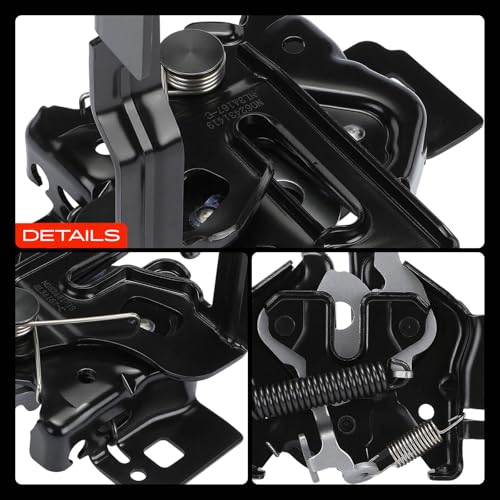 A-Premium Hood Latch Lock Compatible with Ford F-250 Super Duty/F-350 Super Duty/F-450 Super Duty/F-550 Super Duty 1999-2007, Excursion 2000-2005, Front Hood Lock Engine Bonnet Latch Assembly
