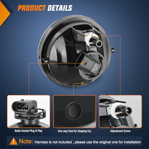 Nilight Fog Light Assembly Compatible with Toyota 2005 2006 2007 2008 2009 2010 2011 Tacoma 2007-2013 Tundra 2008-2017 Sequoia 2004-2006 Solara Smoke Lens w/H10 42W Bulbs