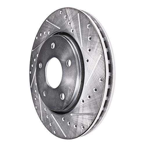 Detroit Axle - 4pc Brake Rotors for 2016-2022 Honda Civic 2019-2022 Insight, Drilled and Slotted Disc Brake Rotors 2017 2018 2020 2021 Replacement : 11.10" inch Front and 10.24" inch Rear Rotor