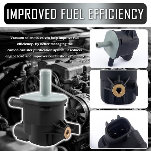 Car Vacuum Purge Valve Solenoid Replacement OEM#90910-12276,Evap Purge Valve Compatible with Pontiac Mazda Scion Lexus,Vapor Canister Purges Valves Solenoid Car Accessories