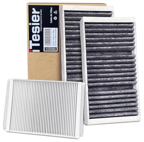 ITESIER Cabin Air Filter kit for 2016-2019 Mercedes GLE350 GLE400 GLE450, 2012-2015 ML350 ML550, 2017-2019 GLS450 GLS550 GLS63, 2013-2016 GL450 GL550 GL63, replaces 1668300318, 1668300218