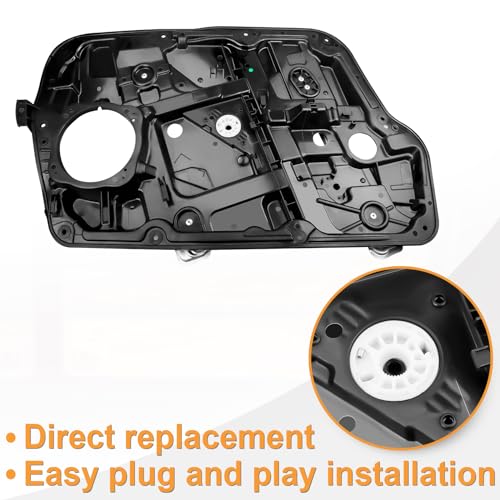 Front Driver Side Power Window Regulator Without Motor with Panel Replacement for 2011 2012 2013 2014 Hyundai Sonata, Left, 752-928