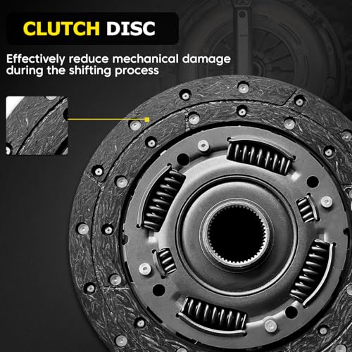 6DCT250 DPS6 Auto Transmission Clutch Kit with Clutch Release Fork Lever Compatible with Dual Ford Focus Fiesta 2011-2019 B-Max 2012-2019 Ecosport 2013-2019, Repalce# 602000800