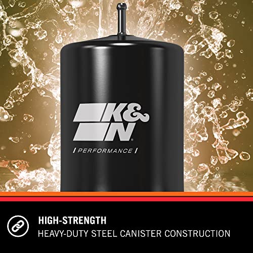 K&N Gasoline Fuel Filter: High Performance Fuel Filter, Premium Engine Protection, Compatible with 1982-2013 GM Truck/Passenger Car Fuel Injected Gasoline Engines, PF-1000