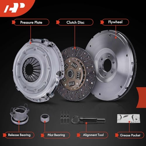 A-Premium Transmission Clutch Kit with Flywheel Compatible with Jeep Grand Cherokee 1994-1996, Wrangler 1994-1995/1997-2004, Cherokee 1994-2001, TJ 1997-2004, 4.0L