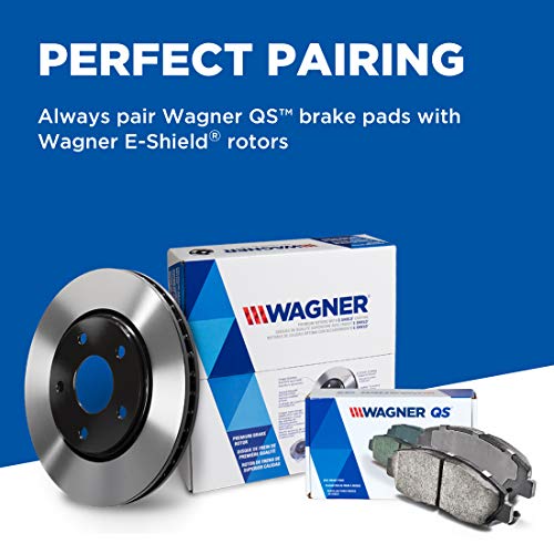 DRiV Wagner Disc Brake Pad Set - ZD866 - Ceramic Brakes for Car - Reduces Noise & Restores Braking Performance - Stainless-Steel Hardware - QS - Ceramic