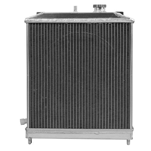 DNA Motoring RA+FS-HC92-42-2 2-Row Radiator with Fan Shroud Compatible with 92-00 Civic / 93-97 Del Sol / 94-01 Integra MT