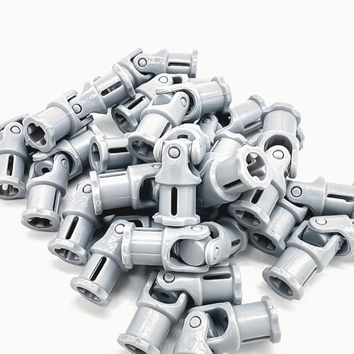 TZBTSTEAM 20pcs New Light Grey Universal U Joint 3L Compatible with legoes (61903/62520c01) Suspension & Drivetrain Robot Motor Robotics Advanced Building mindstorms EV3 NXT Part