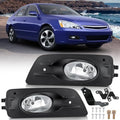 Nilight Fog Lights Assembly Compatible with 2006 2007 Honda Accord Sedan 4 Door w/H11 12V 55W Bulbs Clear Lens Driver and Passenger Side