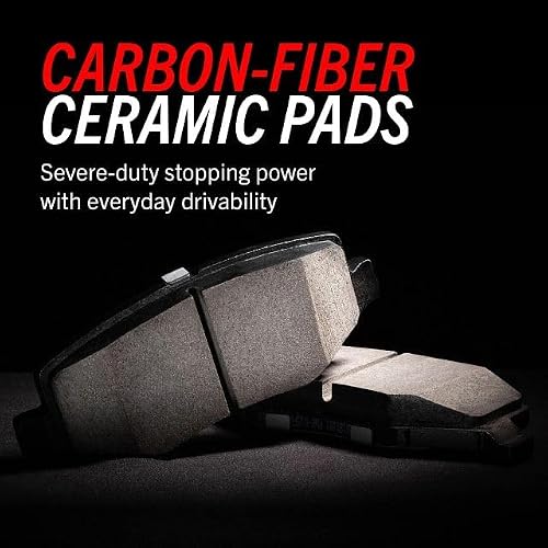 PowerStop Front Brake Pads for Acura MDX 2014-20 |Honda Pilot 2016-22 |Ridgeline 2017-25 - Z23 Carbon-Fiber Ceramic Brake Pads with Installation Hardware, Z23-1723