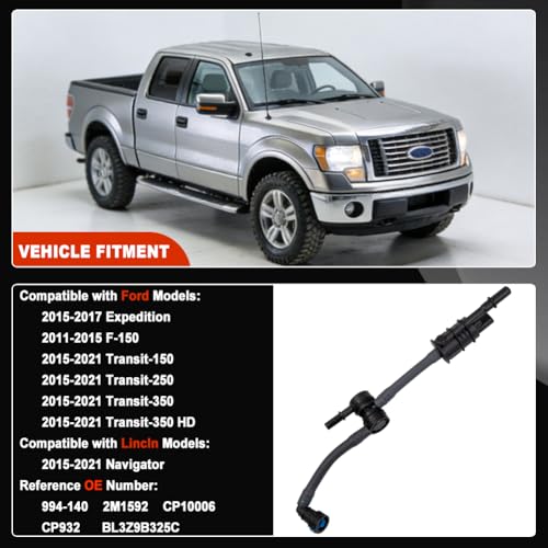 HY-SPEED Evaporative Emissions Vapor Canister Purge Valve 994-140 Compatible with F150 2011 2012 2013 2014 2015 Expedition 15 16 17 Transit 150 250 350 Navigator 15-17 2018 2019 20 21 BL3Z9B325C