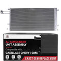 A/C Condenser - Compatible with Cadillac, Chevrolet, GMC - Escalade, Escalade ESV, Silverado 1500, Silverado 1500 LD, Suburban, Suburban 3500 HD - Air Conditioning Condenser - Replaces 23141869