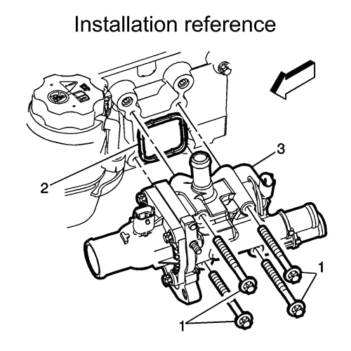 EVIL ENERGY Engine Coolant Thermostat Housing, Aluminum Thermostats Kit Compatible with 2011-2016 Chevrolet Cruze 1.8L,2012-2018 Chevrolet Sonic 1.8L 1.6L,2013-2018 Chevy Trax 1.8L, 25192228, 902-033
