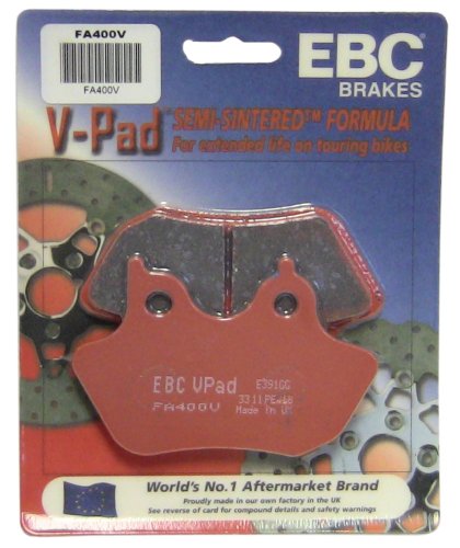 EBC Brakes FA400V Semi Sintered Disc Brake Pad, Black, One-Size