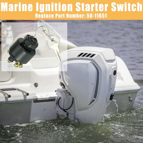 50-11651 Boat Ignition Switch with Keys for J-ohnson E-vinrude