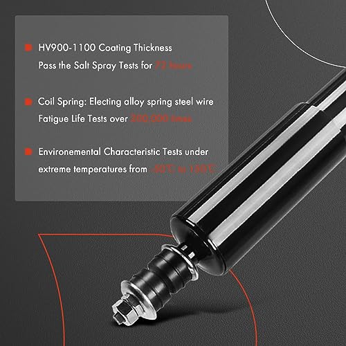 A-Premium Front and Rear Shock Absorbers Struts Compatible with Ford Ranger 1998-2011 & Mazda B3000 1998-2007, B4000 1998-2009 - [4WD or RWD with Torsion Bar Front Suspension]