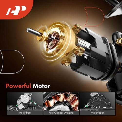 A-Premium Power Window Regulator with Motor Replacement for BMW E46 325i 328i 330i 1999-2005 Sedan Wagon Front Left Driver Side