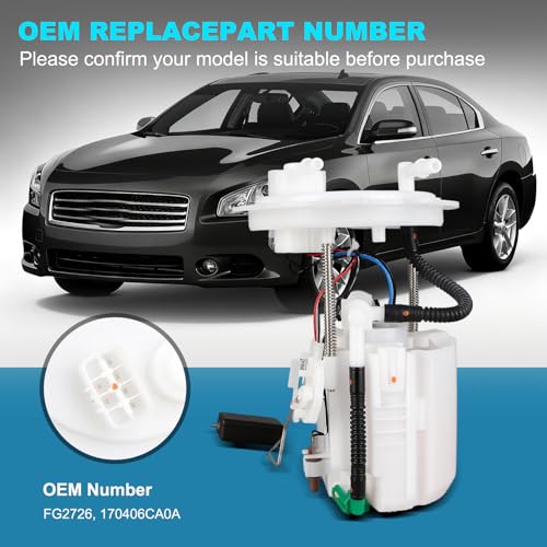 OTO-K Electric Fuel Pump Module Assembly with Sending Unit Compatible with Nissan Altima 2019 2020 2021 2022 2023, 2.5L, GAS, FWD, Replace# FG2726, 170406CA0A