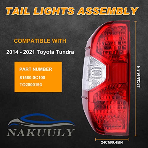 Tail Light Compatible With Toyota Tundra 2014-2021 Left Side Taillight