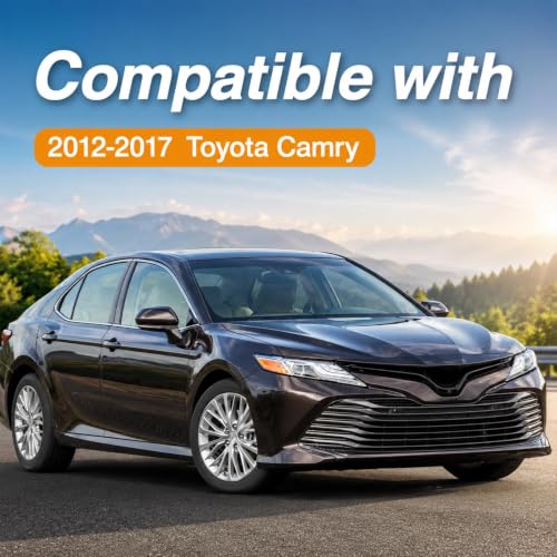 HIMARKLIF Roof Drip Molding Weatherstrip, Car Roof Seal Strip Compatible with Toyota Camry 2012-2017 Replace # 75555-06080 75555-06100 75556-06080 75556-06100 (Left & Right Side)