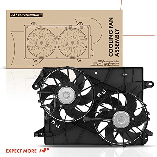 A-Premium Engine Radiator Cooling Fan Assembly Compatible with Select Dodge & Chrysler Models - Charger 2006-2008, Challenger 2008, Magnum 2005-2008, 300 2005-2008