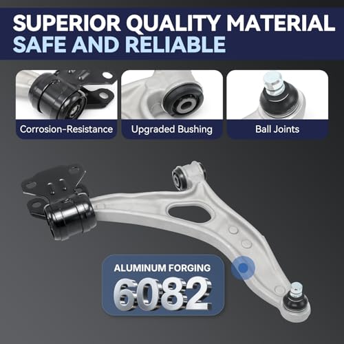 Front Lower Control Arm Kit with Ball Joints Bushings Compatible with 2013-2017 Ford C Max, 2012-2018 Focus(Excludes 15" Wheels, Not For ST or RS) Sway Bar Link Tie Rod End,Part#K622788 K622753