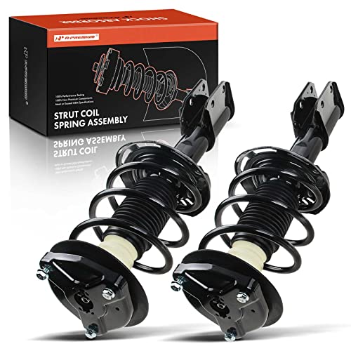 A-Premium Front Complete Struts Compatible with Mercedes-Benz [AWD] C230 2008-2009, C250 2010-2012, C300 2008-2014, C350 2008-2014 - 2x Replacement Suspension Shock Absorber with Coil Spring Assembly