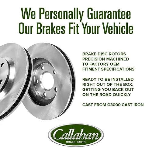 Callahan Brake Parts Front Brake Kit For Toyota Pickup 1989-95 - Disc Rotors with Ceramic Brake Pads, EBYK038801