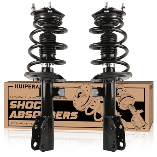 KUIPERAUTO Pair Front Complete Struts Assembly 172518 Compatible for 2009-2012 Chevy Traverse / 2008-2012 Buick Enclave / 2007-2012 GMC Acadia Replacement Coil Spring Shock Absorbers (2PCS)