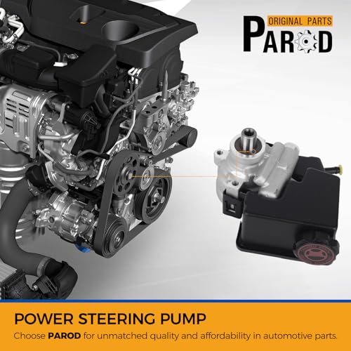 PAROD 2055982 Power Steering Pump Fit for 2005-2009 Buick Allure, LaCrosse, 2004-2005 Chevy Impala, Monte Carlo, 2004-2008 Pontiac Grand Prix, 3.8L V6; Reservoir Included; w/o Pulley
