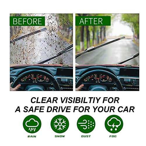 2 Factory Wiper Blades Replacement for Mercedes Benz W211 W212 E Class C219