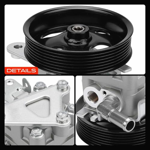 A-Premium Power Steering Pump, with Pulley & Bracket Compatible with Nissan Altima 2007-2012, Maxima 2009-2014, Murano 2009-2014, V6 3.5L Gas Engine Only