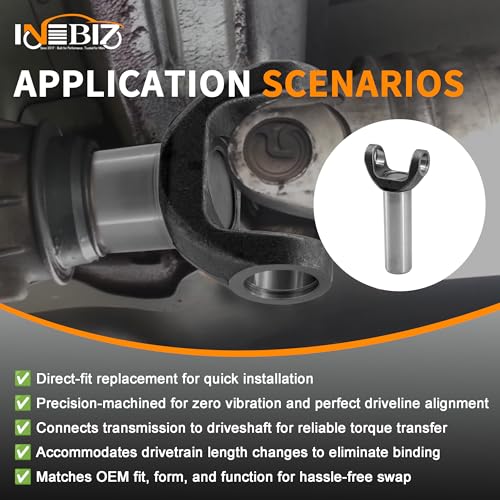 3-3-5551X Drive Shaft Transmission Slip Yoke 1350 Series Compatible with GM Turbo 400, TH 400 / 4L80E Transmission & T/C