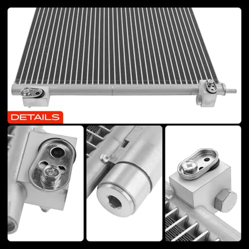 A-Premium Air Conditioning A/C Condenser Compatible with 2003-2007 Honda Accord 2.4L 3.0L, Replace# 80110SDRA01