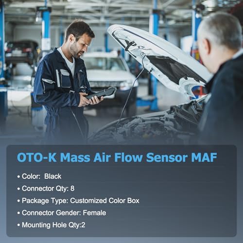 OTO-K Mass Air Flow Sensor MAF Compatible with Chevy Equinox Malibu GMC Terrain 2016 2017 2018 2019 2020 2021 2022 1.5L 4L,Replaces # 23366103