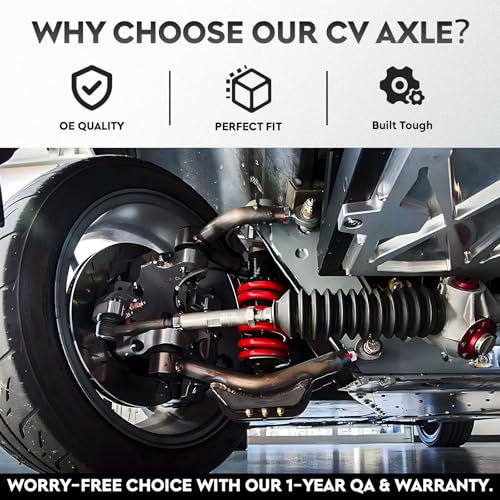 NEW Left & Right Front CV Axle Shaft Assembly fits for Honda Civic 2016-2021 L4 2.0 2.0L (for EX LX LX-P trims), Automatic CVT Trans Only, Driver & Passenger Side, 2-Pack