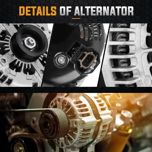 Alternator Replacement Compatible with 2011 2012 2013 2014 Ford F-150 5.0 5L Replace 104210-6270, 104210-6660, 11532, 11679, AL3T-10300-CA