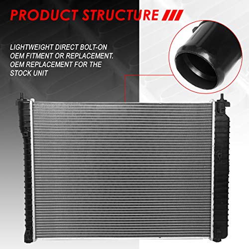 Auto Dynasty Radiator Compatible with 2008-2015 Chevy Captiva Sport/Saturn Vue 2.4L/3.5L AT, DPI 13057 Factory Style 1-Row Cooling Radiator, Aluminum Core