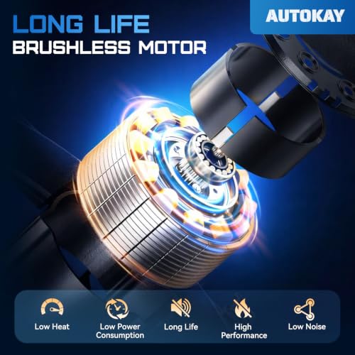 AUTOKAY Radiator Cooling Fan, Radiator Condenser Fan for Volkswagen Jetta Beetle Tiguan Golf for Audi A3 TT 2.0L Diesel 1K0121205AD9B9 1K0959455N 1K0959455DL