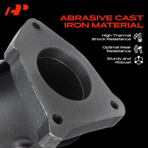 A-Premium Left Side Exhaust Manifold Kit W/Gasket & Studs & Nuts Fit for Chevy, GMC & Cadillac -Silverado 1500 2500, Express, Suburban, Tahoe, Savana, Sierra, Escalade, Replaces 12556078 12562235