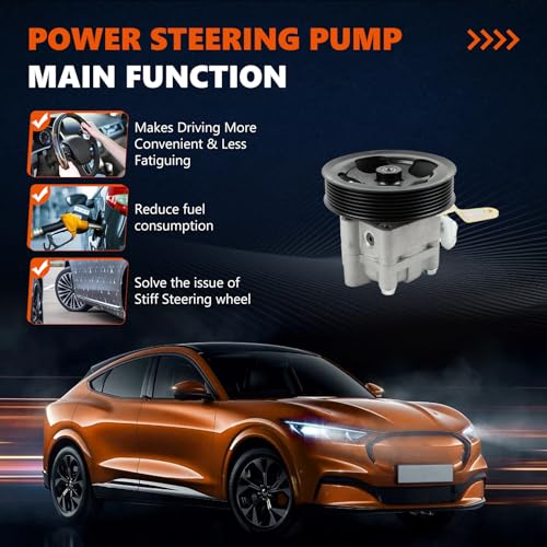 Daysyore Power Steering Pump 21-394 Fits for Infini-ti EX35 EX37 FX35 FX37 G35 G37 M35 Q40 Q50 Q60 Q70 Q70L QX50 QX70 V6 3.5L 3.7L Power Assist Pump, Replace OE 49110-1CB0A, 491101CB0B