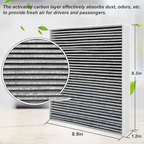 Capume for Cabin Air Filter JM133 Fits for 2021-2025 2026 Elantra, 2022-2026 Ioniq 5, 2021-2026 Santa Fe, 2020-2026 Sonata, 2022-2026 Tucson, 2021-2026 K5, Fits 97133 - L1000, 97133-N9100, PC99594P