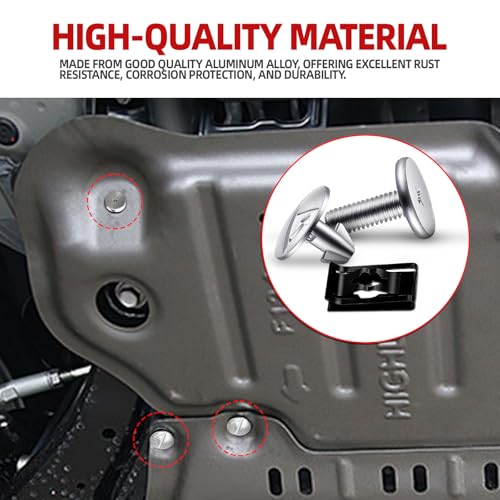 14PCS Engine Splash Shield Hardware Kit, Lower Cover Pin Screws and Clips, 90674-TY2-A01 90105-TBA-A00