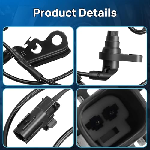 ABS Wheel Speed Sensor Front Left and Right Fits for 2009-2019 Toyota Corolla, 2009-2014 Matrix, 2009-2010 Pontiac Vibe, Driver and Passenger Side ABS Sensors, ALS2316 AB1034 8954202090 19353985, 2PCS