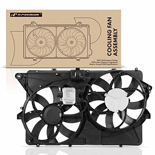 A-Premium Engine Radiator Cooling Fan Assembly Compatible with Select Ford Models - Flex 2009 - Replace# 8A8Z8C607A