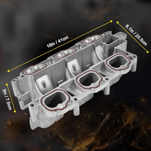 Upgraded Full Aluminum Engine Lower Intake Manifold Compatible with 2011-2020 Dodge Chrysler Jeep RAM - Durango Charger Challenger Avenger Town & Country ProMaster Grand Cherokee 3.6L V6