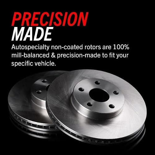 PowerStop Front Brake Kit for Honda Civic 2006-11 - Z17 Ceramic Brake Pads & Disc Rotors Replacement, KOE2384
